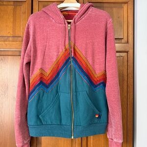 Aviator Nation Mountain Quilted hoodie- Vintage